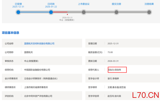 蓝箭航天中止后，保代也突然从中金公司离职，发生了什么？